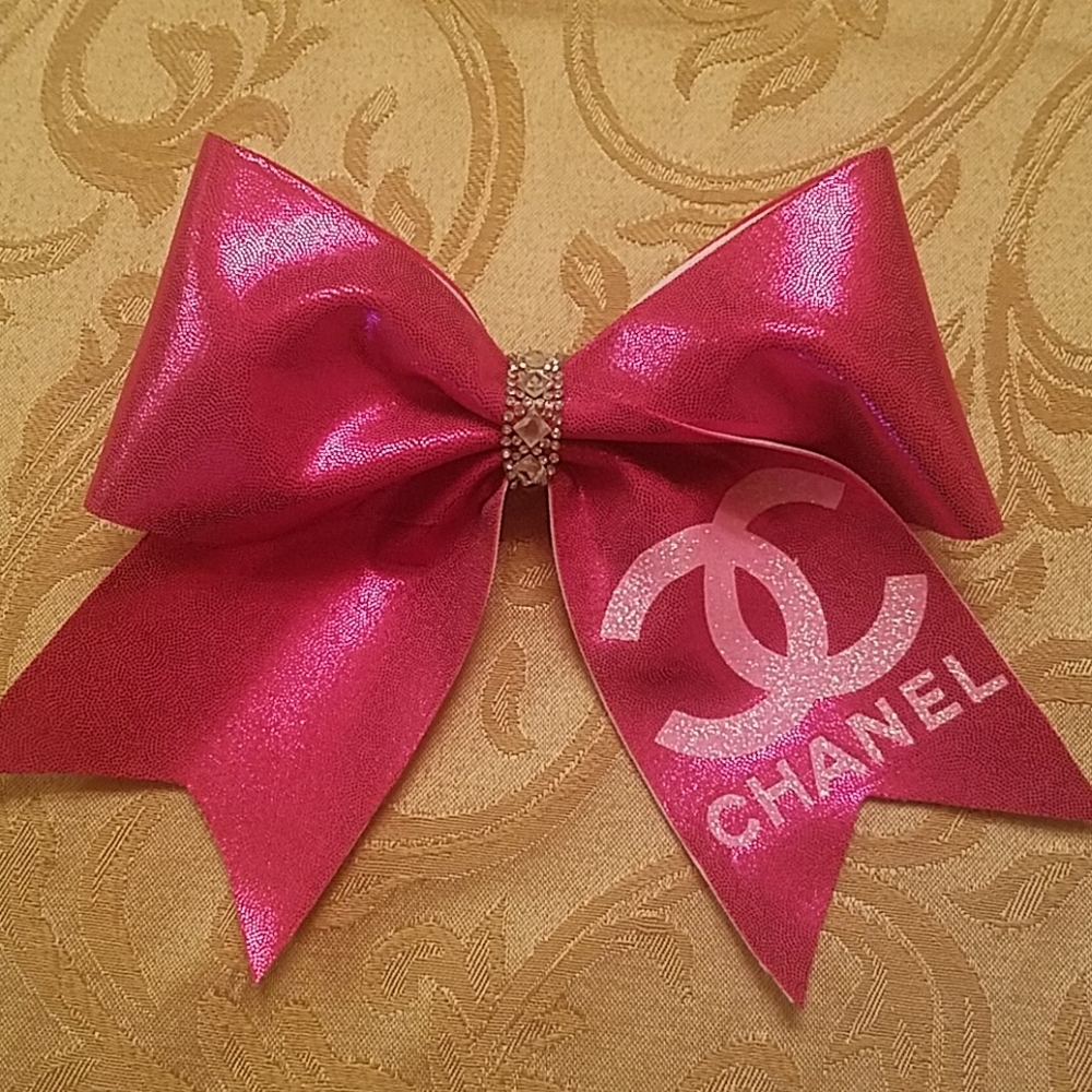 Designer Inspired Cheer hair bow handmade.